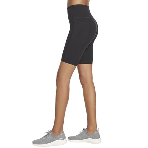 Skechers Women's High Waisted 10-inch Pickleball Shorts - Black, Small