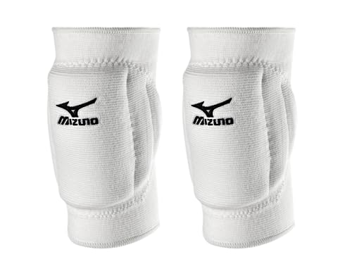 Adult Volleyball Knee Pads - Mizuno T10 Plus - White - 2-Pack