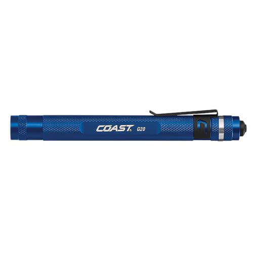COAST G20 Inspection LED Penlight with Adjustable Clip, 54 Lumens, Water-Resistant