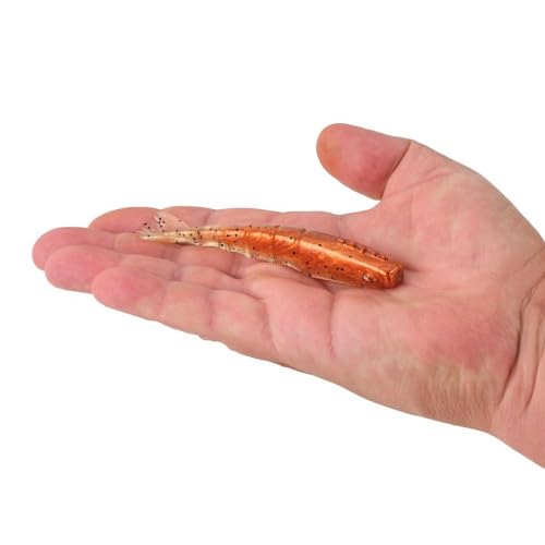 PowerBait Saltwater Bonga Shrimp Soft Baits - New Penny, 4in