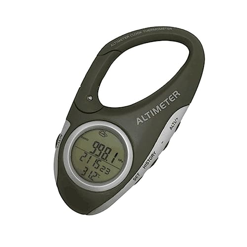 Portable Handheld Altimeter Barometer Thermometer with Carabiner