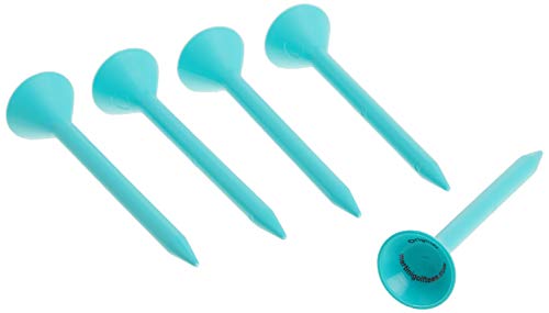Durable 3-1/4" Golf Tees - Virtually Unbreakable 5 Pack, Aqua