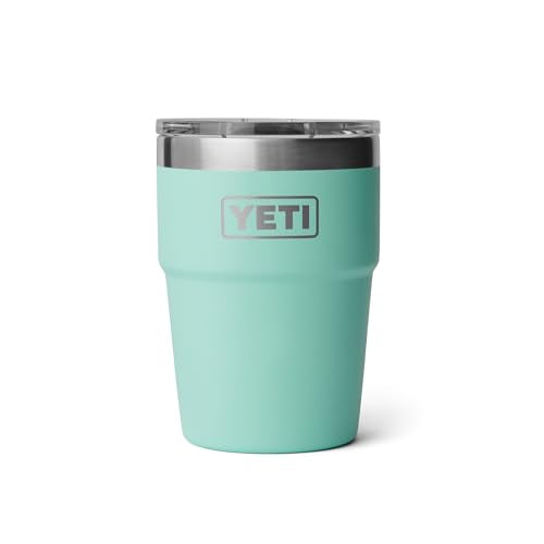 YETI Rambler 16 oz Stackable Tumbler Seafoam - Vacuum Insulated Stainless Steel with MagSlider Lid