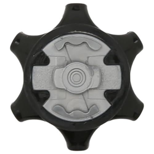 Golf Shoe Cleats - 14pcs Universal Soft Spikes - Black/Gray