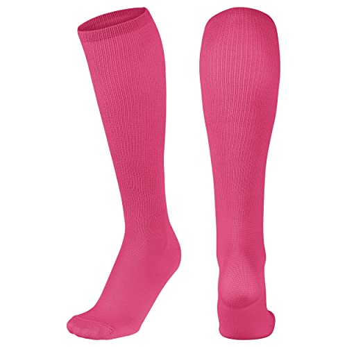 Featherweight Athletic Socks - Hot Pink / Large