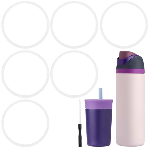 6-Pack Clear O-Ring Gasket Replacement for Owala Tumblers
