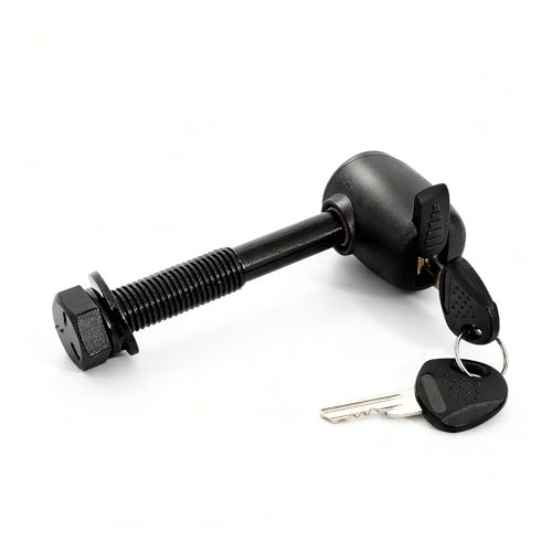 M16 Anti-Rattle Lock Hitch Pin - Black for Bike Racks 200LBS
