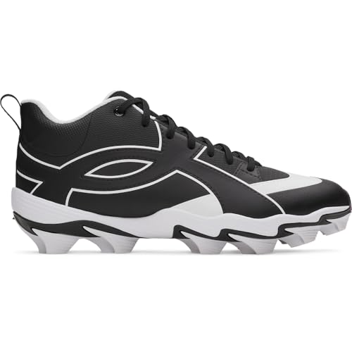 Under Armour Men's Leadoff Icon Mid Baseball Cleats Black/Black/Anthracite 8