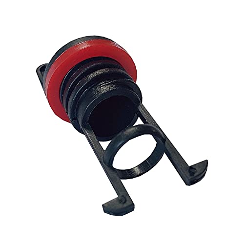 Kayak Drain Plug Kit - Durable Nylon with Red Gasket, 2 Pcs