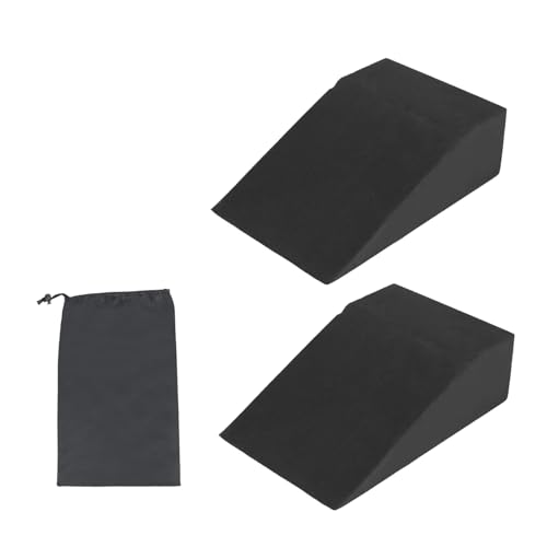 Heel Elevated Squat Wedge Blocks - Non-Slip Foam Set for Weightlifting