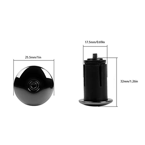 Aluminum Alloy Bike Handlebar End Caps - 2 Pack