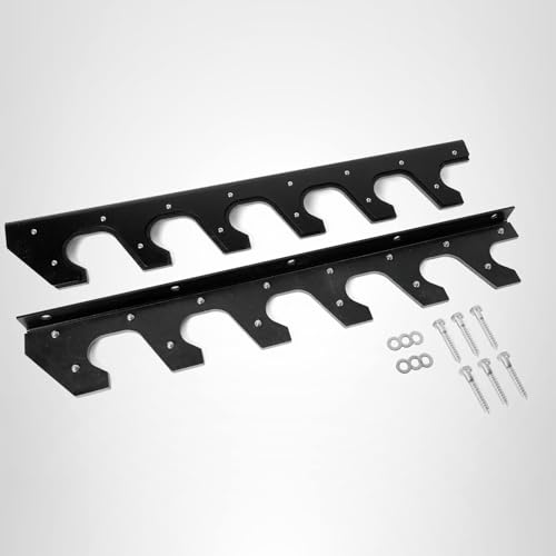 CAP Barbell Horizontal 6 Bar Wall Rack Black