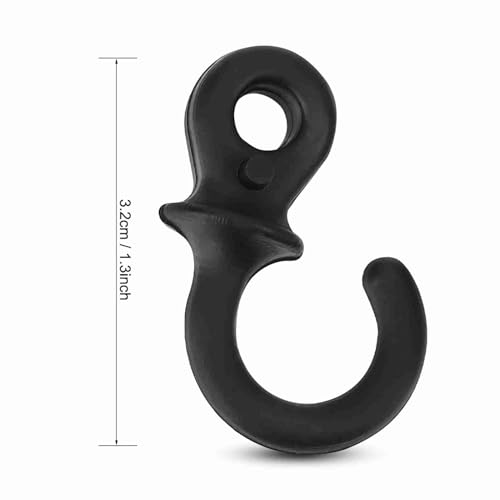 Bow String Shock Absorber - 4Pcs Monkey Tail Silencers, Black