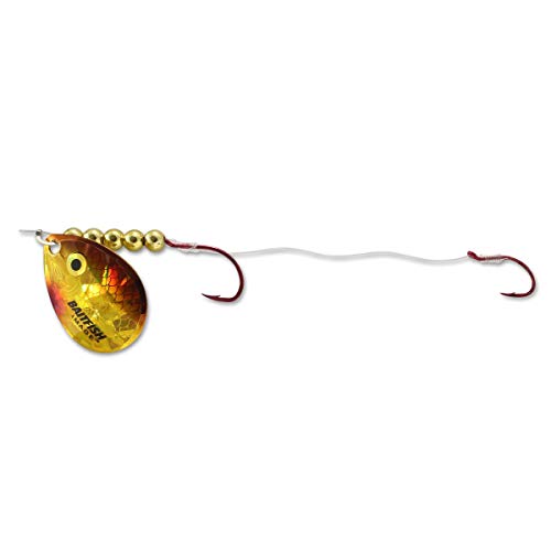 Baitfish-Image Spinner Harness for Fishing - Gold Perch