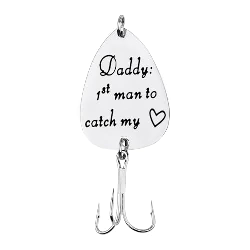 Engraved Daddy Fish Hook - Personalized Fishing Gift for Dad