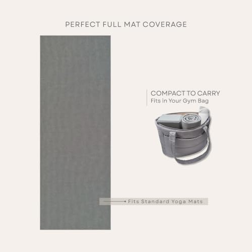 AYRA Non-Slip Yoga Towel 72x26 in with Grip Dots for Hot Yoga