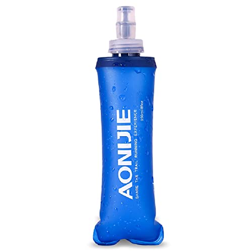Collapsible TPU Water Bottle 250ml - Soft Flask for Running & Hiking