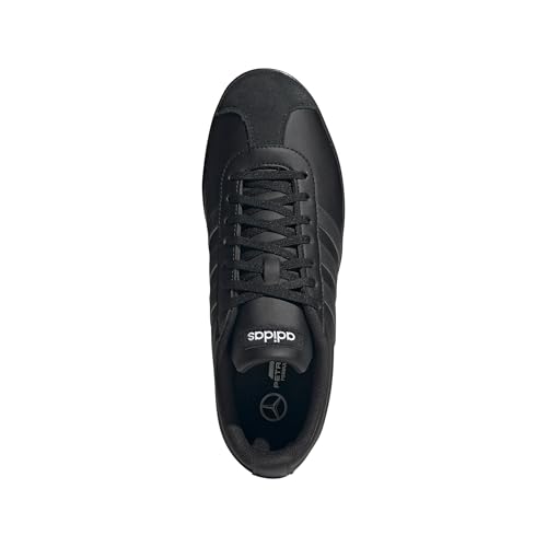 adidas Mercedes AMG Petronas Formula One Team VL Court Shoe - 12.5 Women/11.5 Men - Black/Carbon/White