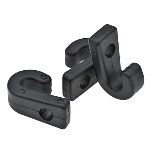 10 PCS Kayak J Hooks with Screws - Nylon Lashing Hooks for Canoes & Boats