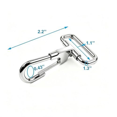 5 Pcs Boat Bimini Top Strap Snap Hooks for 1"