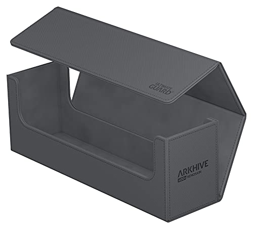 Ultimate Guard Arkhive 400+ Deck Case Grey with Magnetic Closure, Holds 400 Double-Sleeved or 500 Single-Sleeved Cards