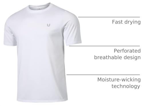 Men's Quick Dry Athletic Workout T-Shirt - Lightweight, Breathable