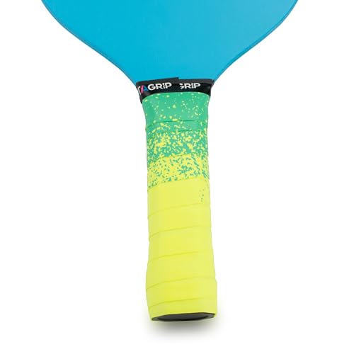 Pickleball Paddle Grip Tape - Anti-Slip Overgrip - Yellow/Blue