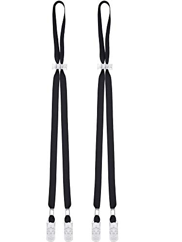 Adjustable Hat Chin Strap Clip - 2 Pack for Windy Days - Clear Stopper