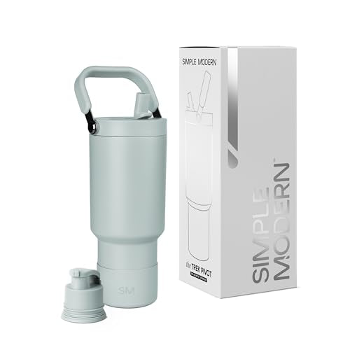 Sea Glass Sage 30oz Insulated Stainless Steel Tumbler with Handle & Interchangeable Lids