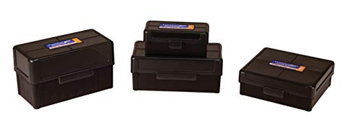 Hinge-Top Ammo Box - 50 Count for Ammo Storage and Organization