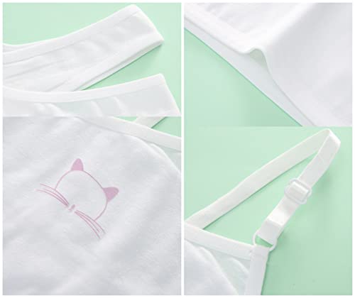Herepai Cotton Training Bras for Girls 10-12 Years Seamless Cami 8 Pack