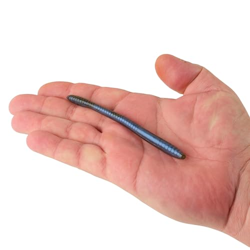 PowerBait Bottom Hopper Finesse Worm - 4 3/4" Blue Craw