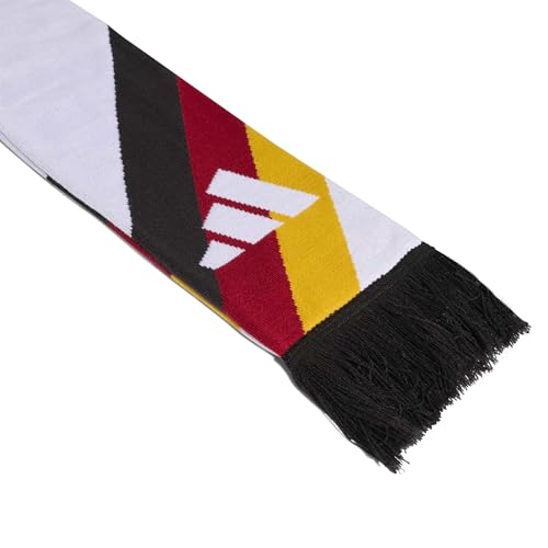 National Team Scarf - One Size White/Black/Team Power Red/Collegiate Gold