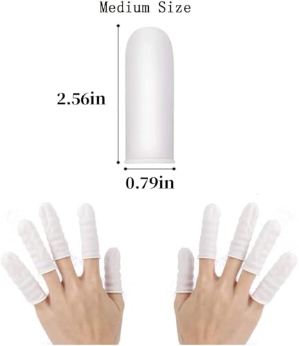Disposable Latex Finger Cots - Medium Size (Pack of 340)