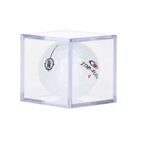 Golf Ball Display Case - Clear Polystyrene Holder for 1 Ball