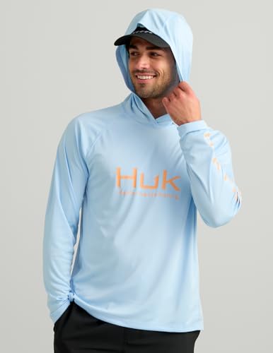 HUK Men's Pursuit Coastal Drift Vented Long Sleeve Fishing Hoodie XL