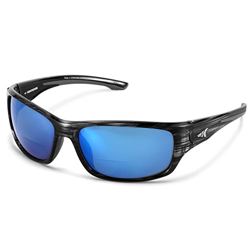 Bifocal Polarized Sunglasses with UV Protection and Oleophobic Coating