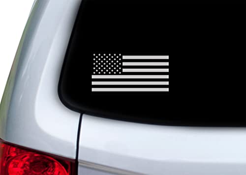 Patriotic USA Flag Sticker - 3x5 Inch Military Decal (2 Pack)