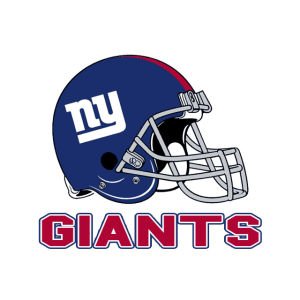 New York Giants Small Static Decal - 4" x 5" White Sticker
