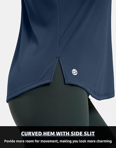 G Gradual Women's Navy Medium Sleeveless Workout Tank Top for Yoga & Running
