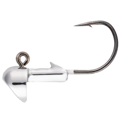 Short Shank Tungsten Fishing Jig for Walleye - Silver, 1/4 Oz