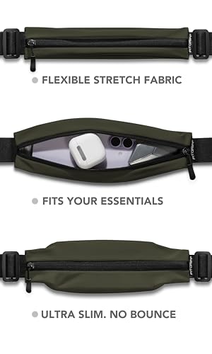 Running Belt for Men & Women - Slim Fanny Pack & Phone Holder