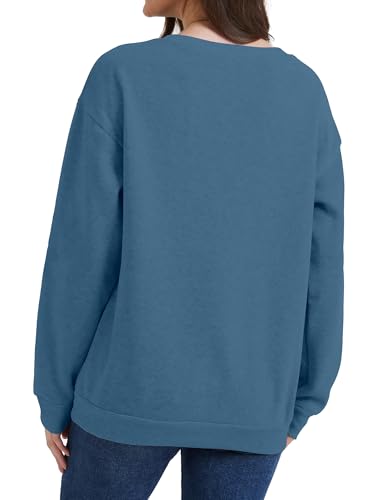 Women’s Grandma Sweatshirt Long Sleeve Great Grandma Shirt XL Blue & White