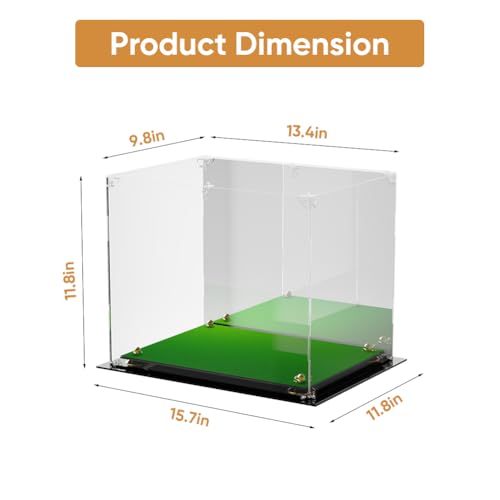 Full Size Acrylic Football Helmet Display Case - Dustproof & Durable