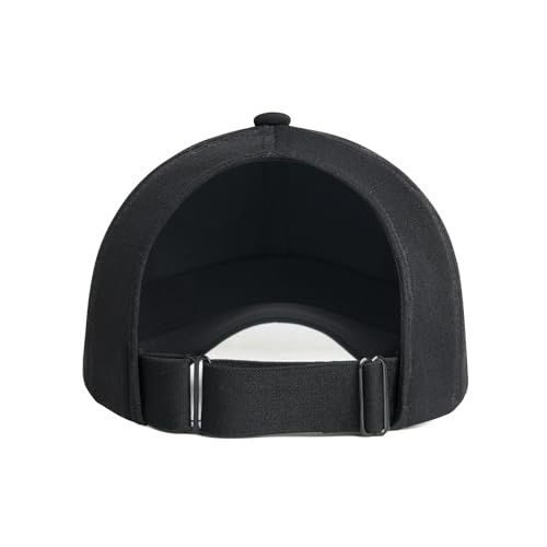 FEINION Women Black Ponytail Messy Bun Hat Baseball Cap for Women