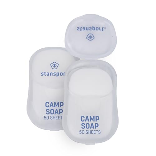 Camp Soap Sheets - 100 Biodegradable Soap Sheets for Travel