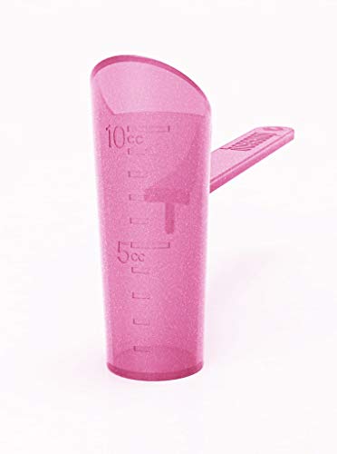 No Spill Water Bottle Scoop for Supplements - BPA Free Pink