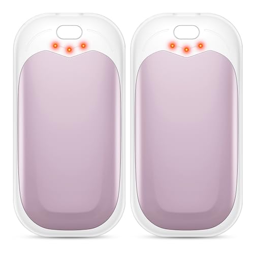 gabless Pink Rechargeable Hand Warmers - Portable Electric Hand Warmer 2 Pack