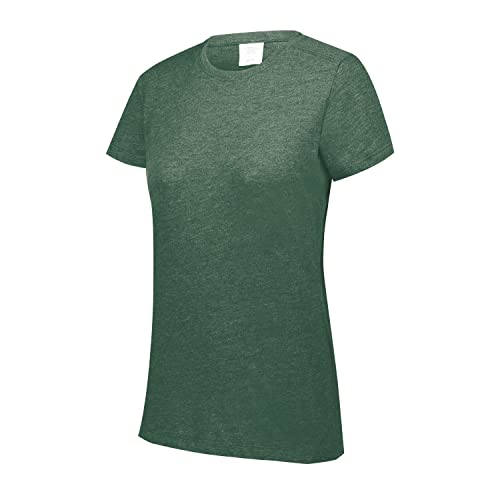 Augusta Women's Tri-Blend T-Shirt - Dark Green Heather, Small