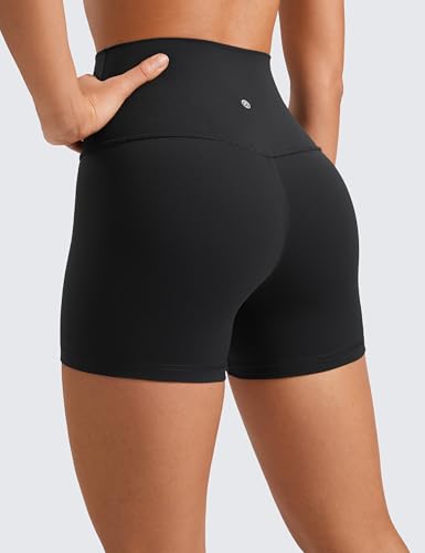 Butterluxe Biker Shorts for Women - 4" High Waisted, Soft Compression